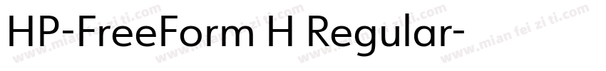 HP-FreeForm H Regular字体转换